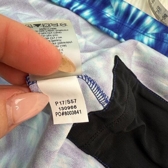 Title Nine Dream Golf  Racerback Dress Size S White Blue Geometric - Picture 10 of 16